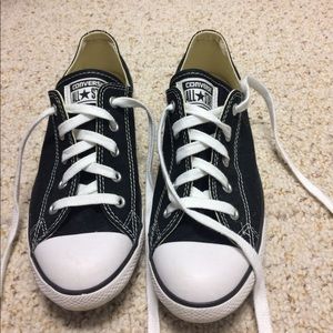 Black & white Converse All-Stars size 8 worn once